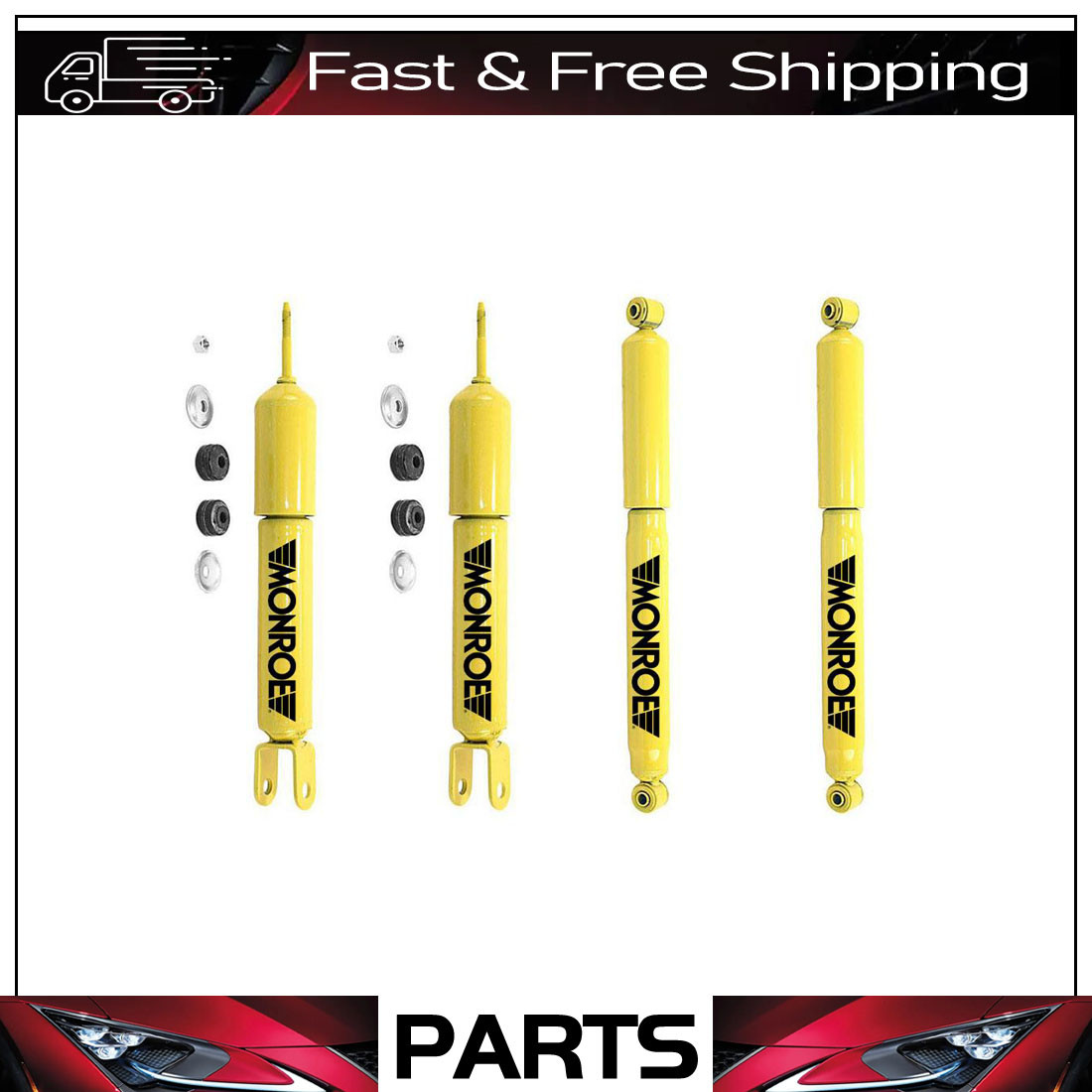 Monroe GasMagnum Shocks Front & Rear for Chevy GMC 4X4 Only
