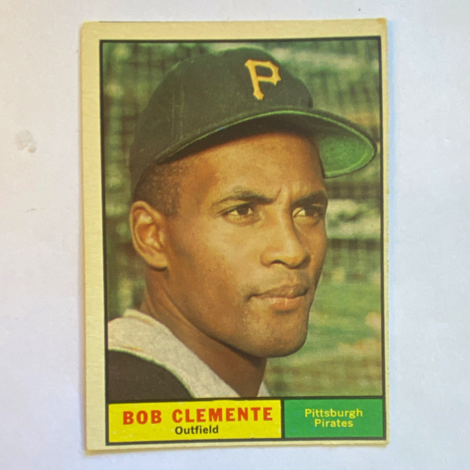 Topps ‘61 #388 Roberto Clemente, Pirates, EXMT, good gloss and corners