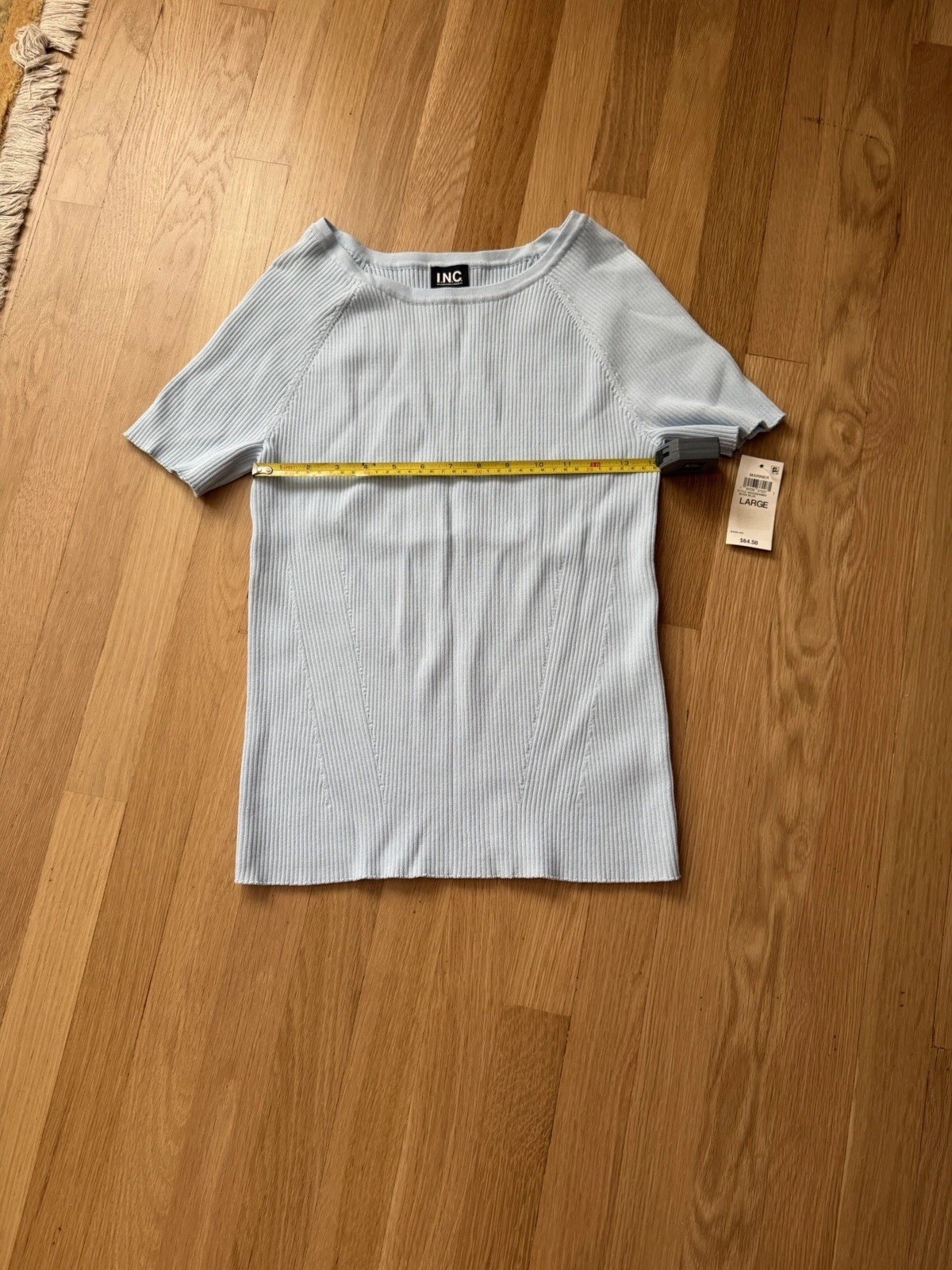 INC International Concepts Women’s Knit Stretch Fitted Top Round Neck Size L New INC International Concepts Women’s Knit Stretch Fitted Top Round Neck Size L New