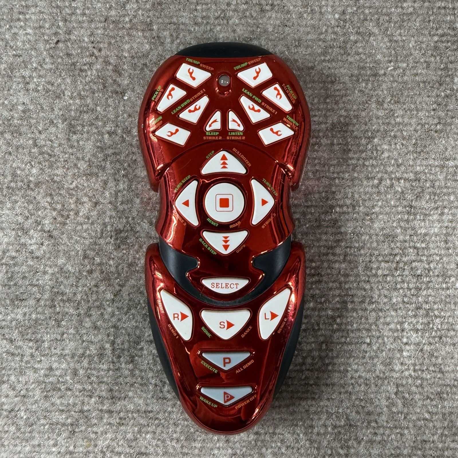 2004 WowWee Robosapien Robot Red Metallic Remote Control ONLY NO Battery Cover 2004 WowWee Robosapien Robot Red Metallic Remote Control ONLY NO Battery Cover