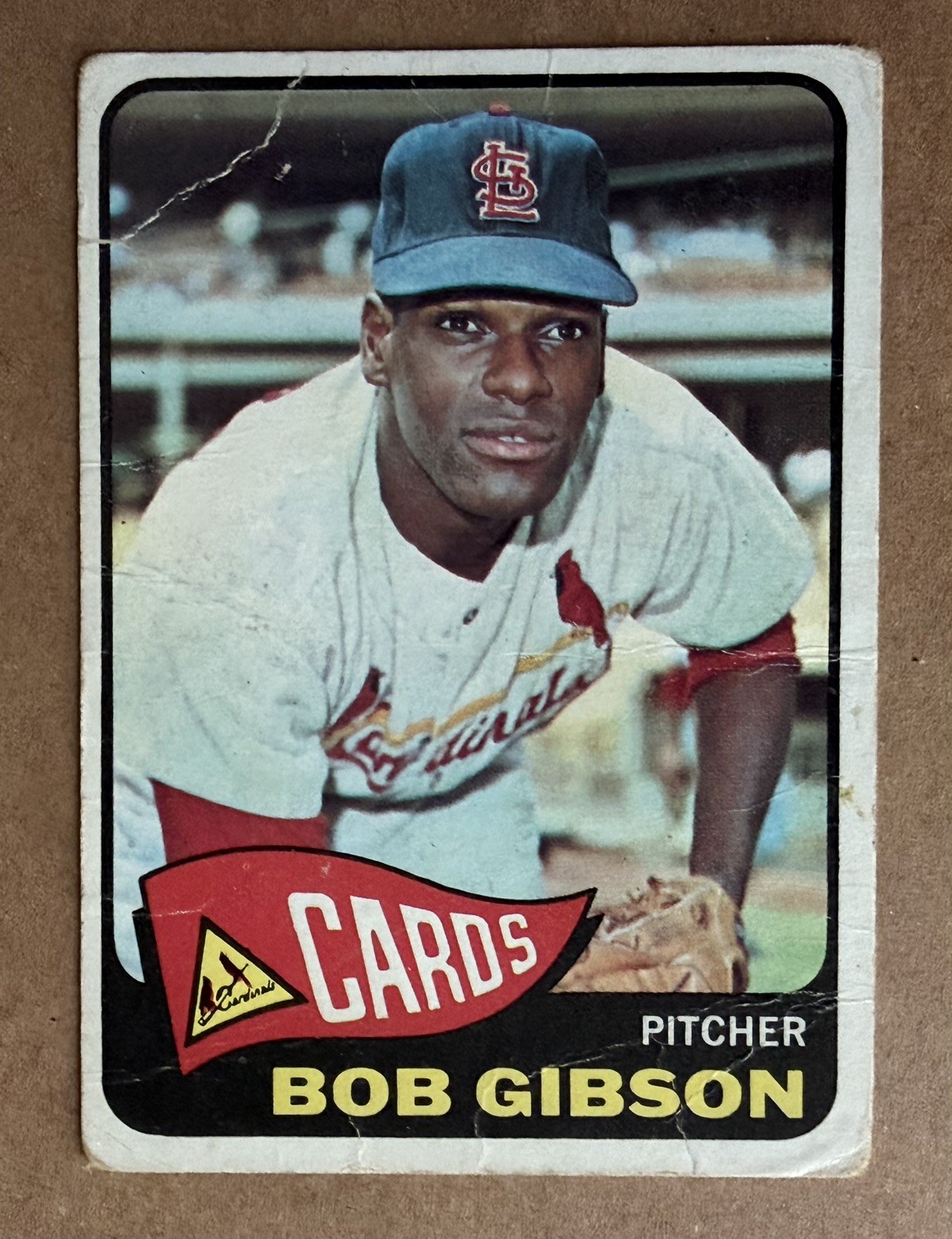 Bob Gibson 1965 Topps HOF Baseball Card #320 St. Louis Cardinals