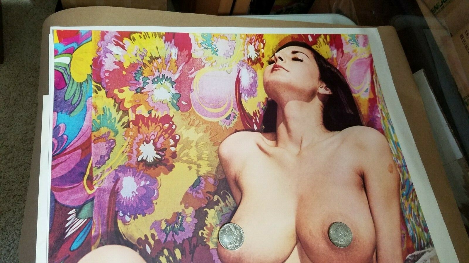 LILLIAN PARKER VINTAGE 1973 SMOOTH CAL ENDER SEXY GROOVY HEADSHOP POSTER