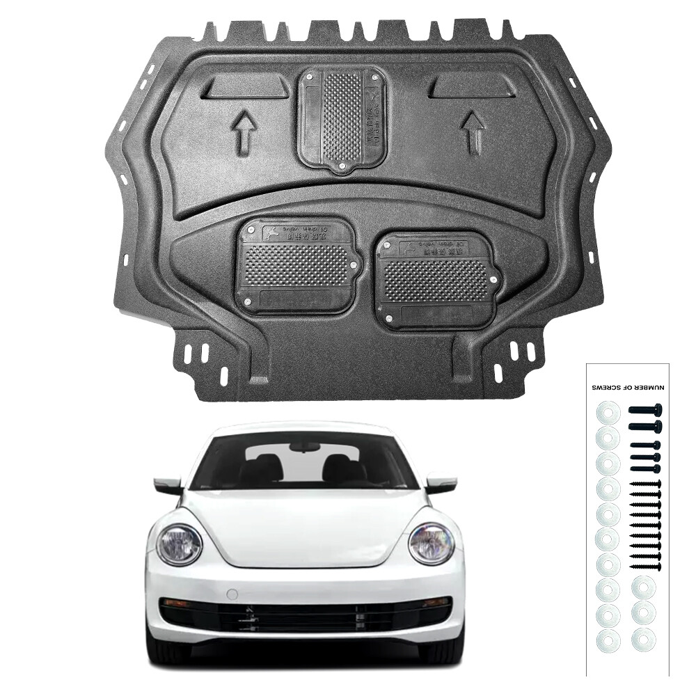 Front Engine Under Cover Splash Shield Fit For VW Beetle 2012-2019 Black