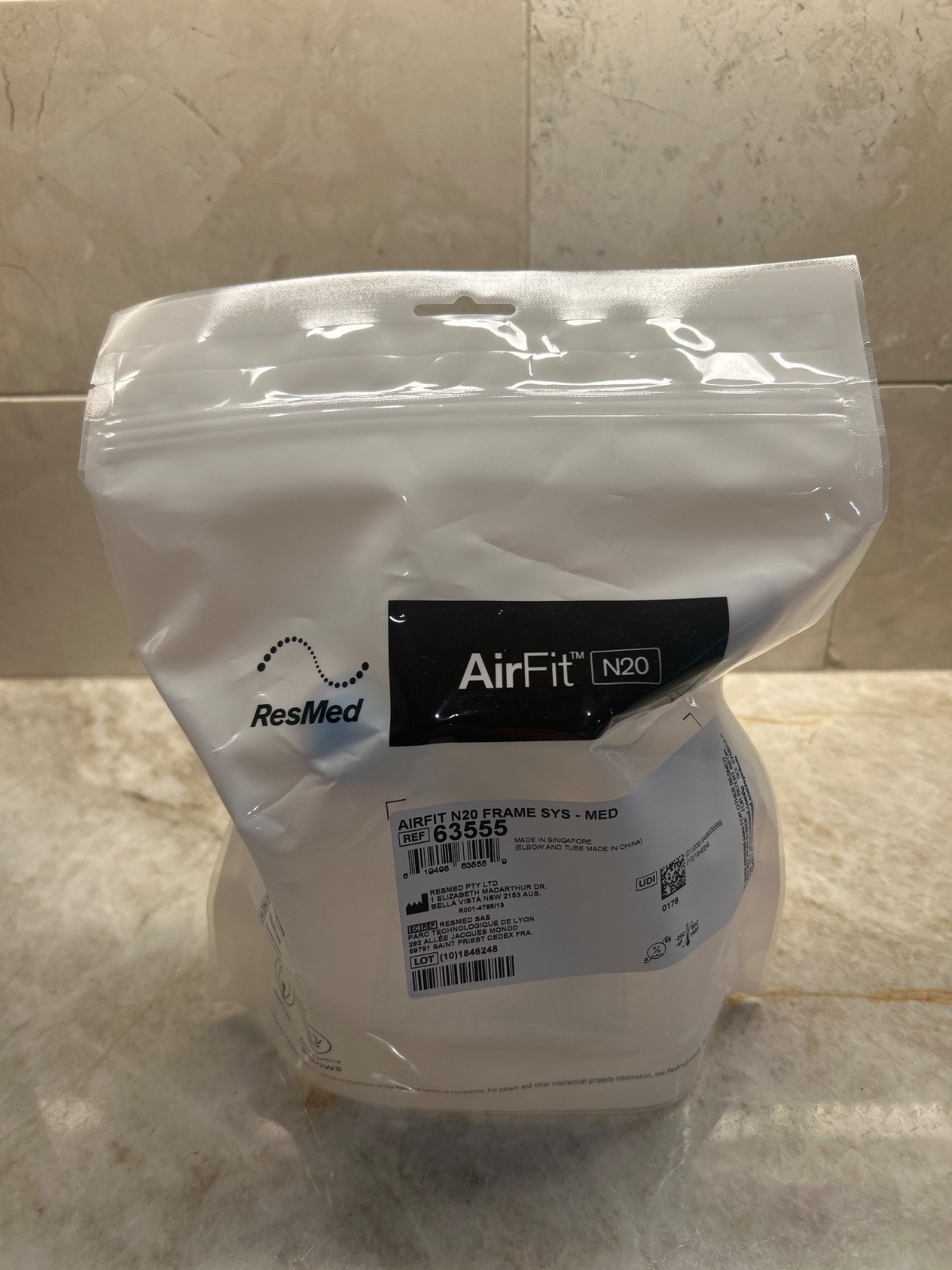 NEW ResMed 63555 AirFit N20 Replacement Frame System Size: Medium NEW ResMed 63555 AirFit N20 Replacement Frame System Size: Medium