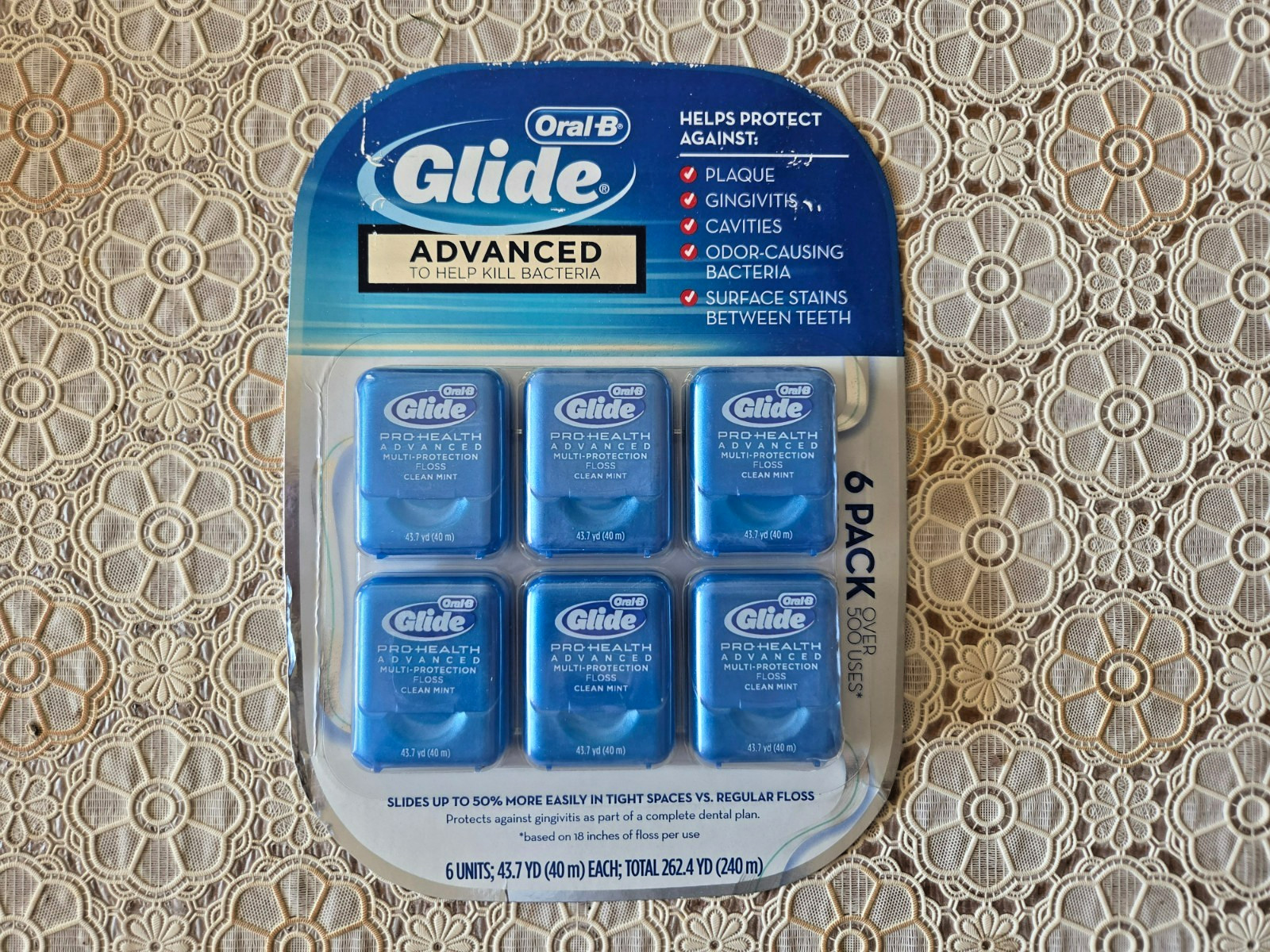 New Oral-B Glide Pro-Health Original Multi-Protection Floss 6-pack DISCONTINUED New Oral-B Glide Pro-Health Original Multi-Protection Floss 6-pack DISCONTINUED