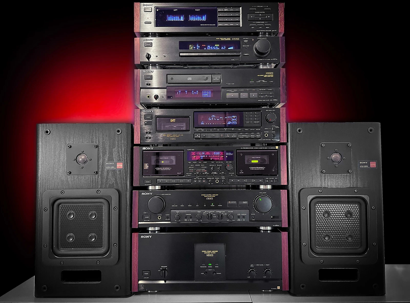 SONY ES HiFi TOWER 🌈RaRe🌈 Golden Era Vintage Stereo Component System
