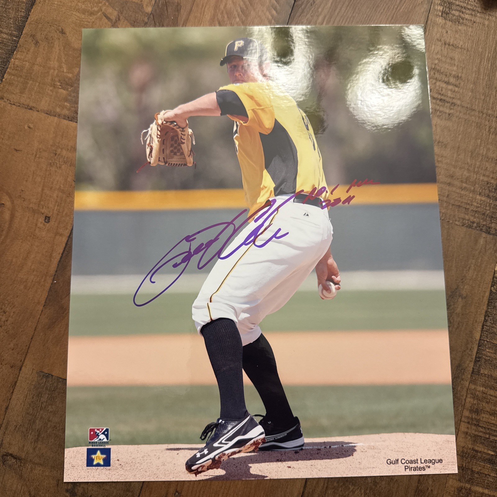 Autographed Gerrit Cole 8x10 Photo with #1 pick inscription. Yankees Pirates Autographed Gerrit Cole 8x10 Photo with #1 pick inscription. Yankees Pirates