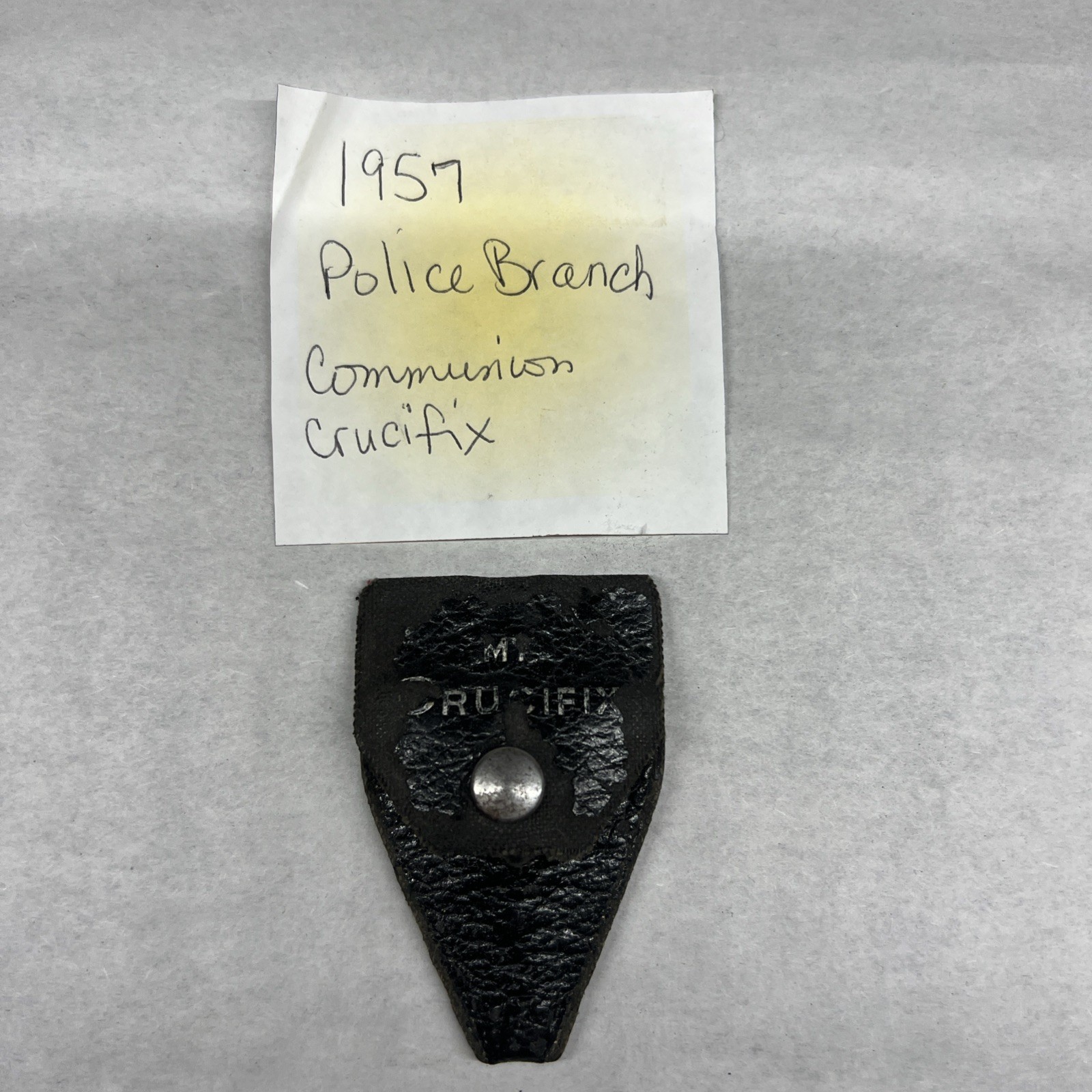 Vintage 1957 NYPD Police Branch Commission Crucifix Vintage 1957 NYPD Police Branch Commission Crucifix
