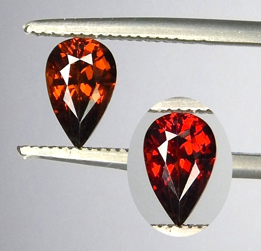 Best Fiery IF Color Change Garnet Natural Mined Unheated 7x5mm Faceted Pear