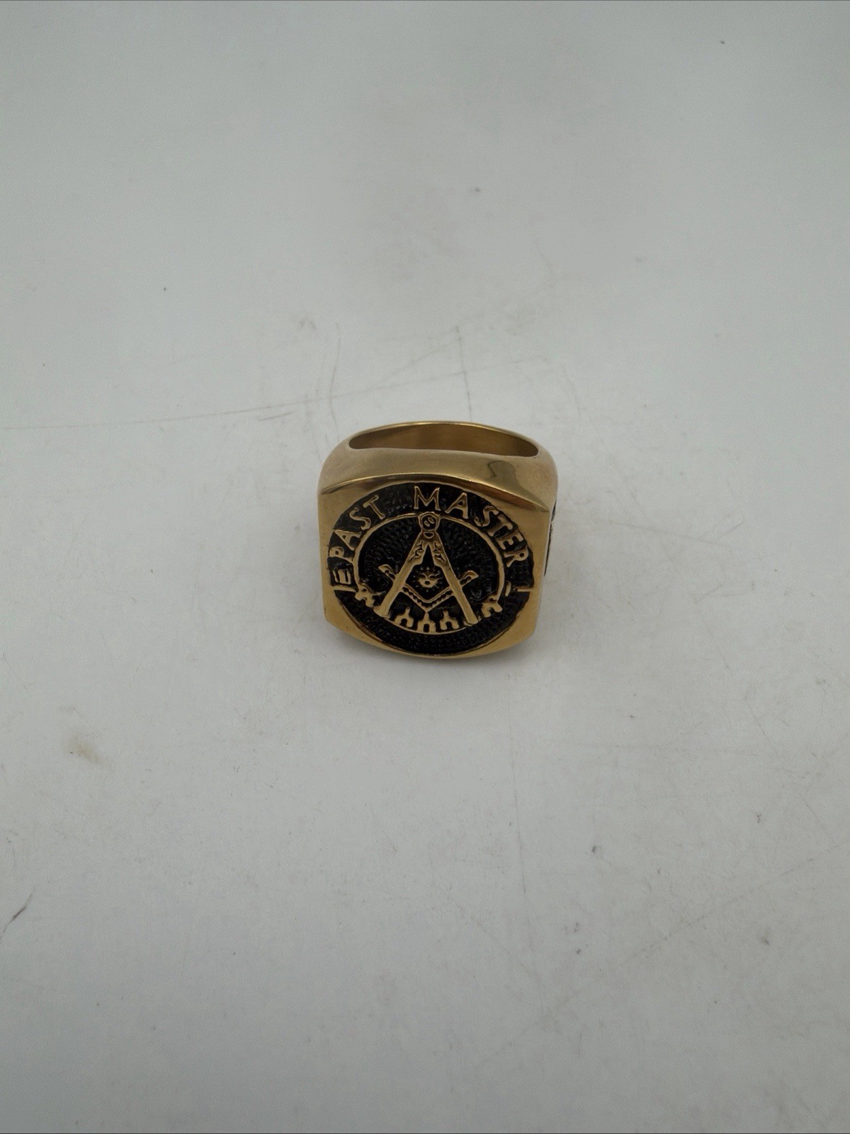 Gold Masonic Master Mason Signet Ring for Men Vintage Freemason Ring, Rock Ma... Gold Masonic Master Mason Signet Ring for Men Vintage Freemason Ring, Rock Ma...