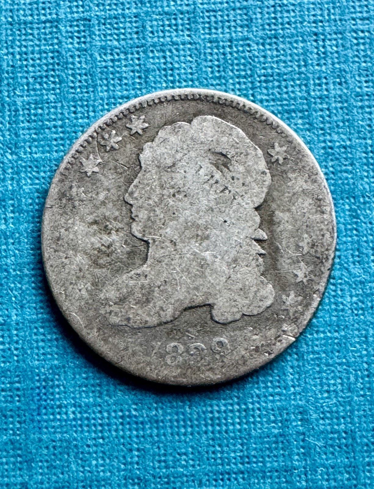 1829 10C Capped Bust Dime | Silver | Scarce US Type Coin | AG 1829 10C Capped Bust Dime | Silver | Scarce US Type Coin | AG