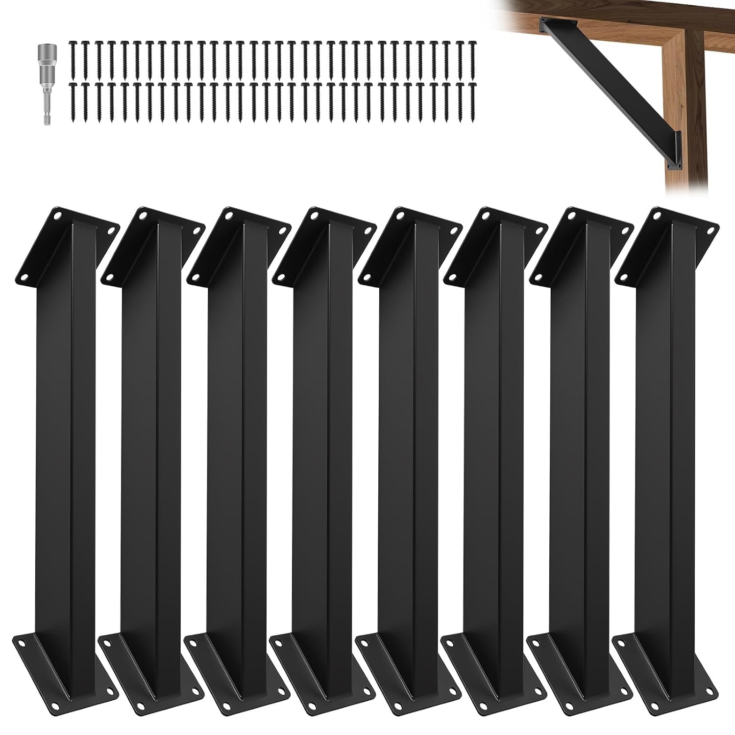 8 Pcs 45 Degree Angle Support Brackets for Pergola,Gazebos