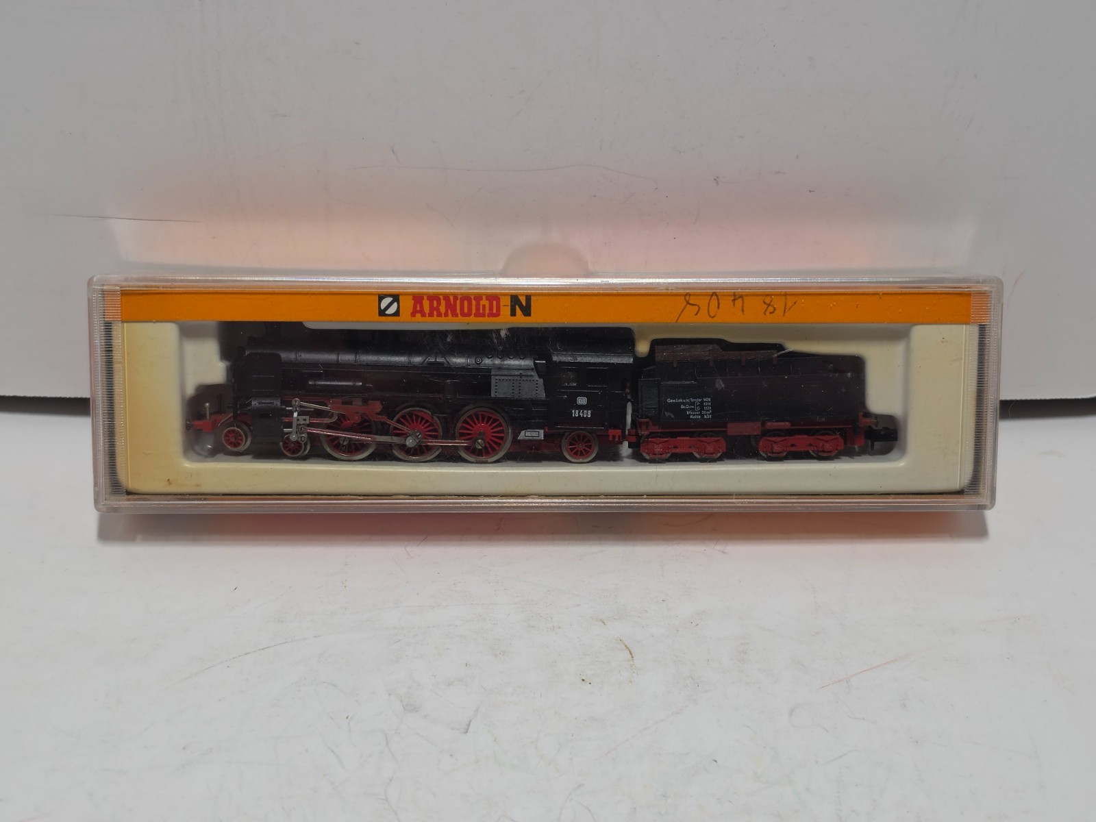 Vintage Arnold N-Scale DB Steam Locomotive & Tender 2540 w/ Plastic Case Box