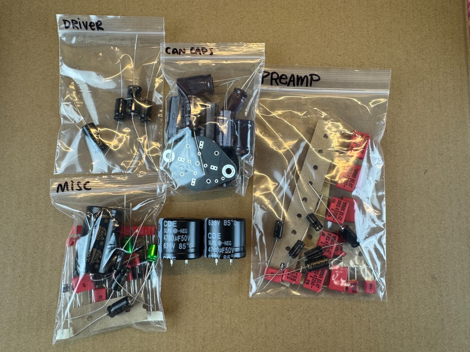 McIntosh MAC1700 Recap Kit w/ Instructions Receiver Rebuild Set COMPLETE