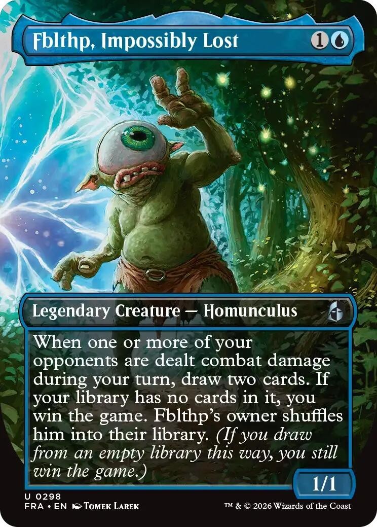 MTG FRA U Fblthp, Impossibly Lost (Borderless) #298 NM MTG FRA U Fblthp, Impossibly Lost (Borderless) #298 NM