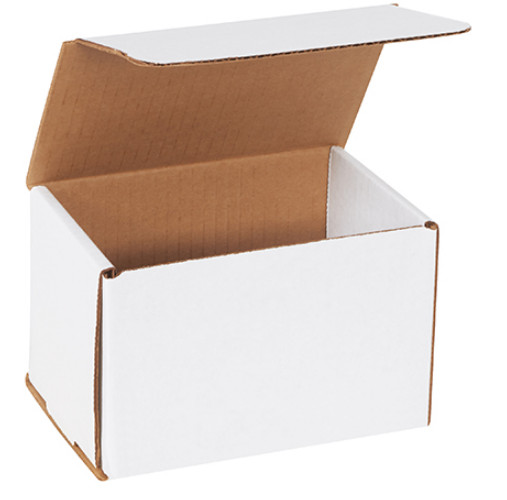1-200 CHOOSE QUANTITY 6x4x4 Corrugated White Mailers Packing Boxes 6\
