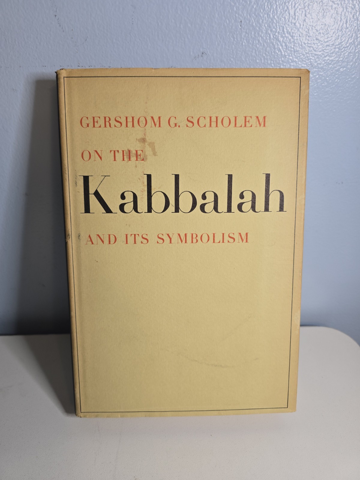 On the Kabbalah and Its Symbolism by Gershom Scholem cI965 Schocken Books HB DJ