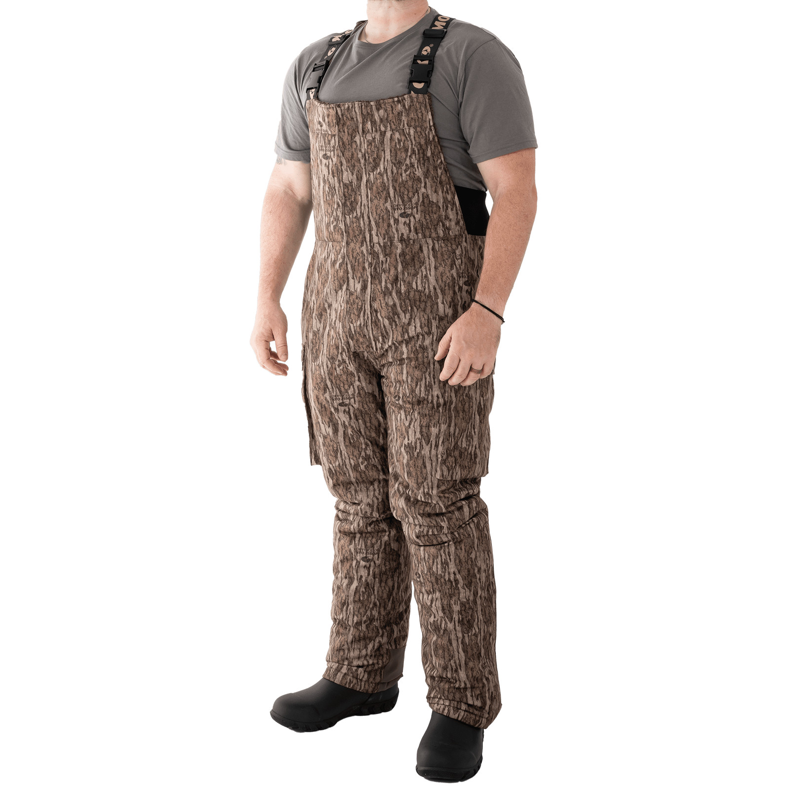 Mossy Oak Elements Men's Sherpa Lined Waterproof Hunting Bib, New Bottomland Mossy Oak Elements Men's Sherpa Lined Waterproof Hunting Bib, New Bottomland