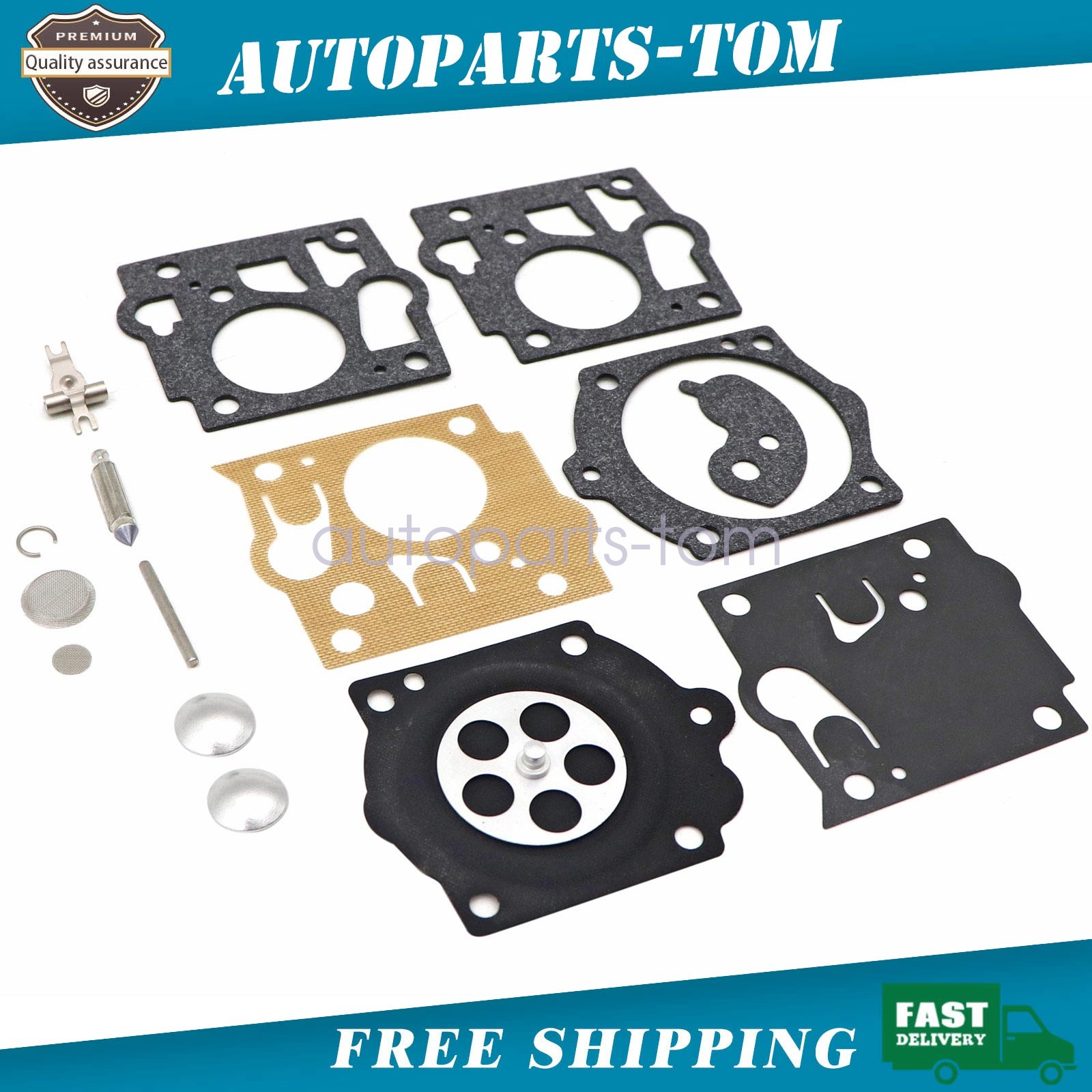 NEW Carburetor Kit fits Walbro Homelite XL-12 Super XL Complete Carb Repair Saw