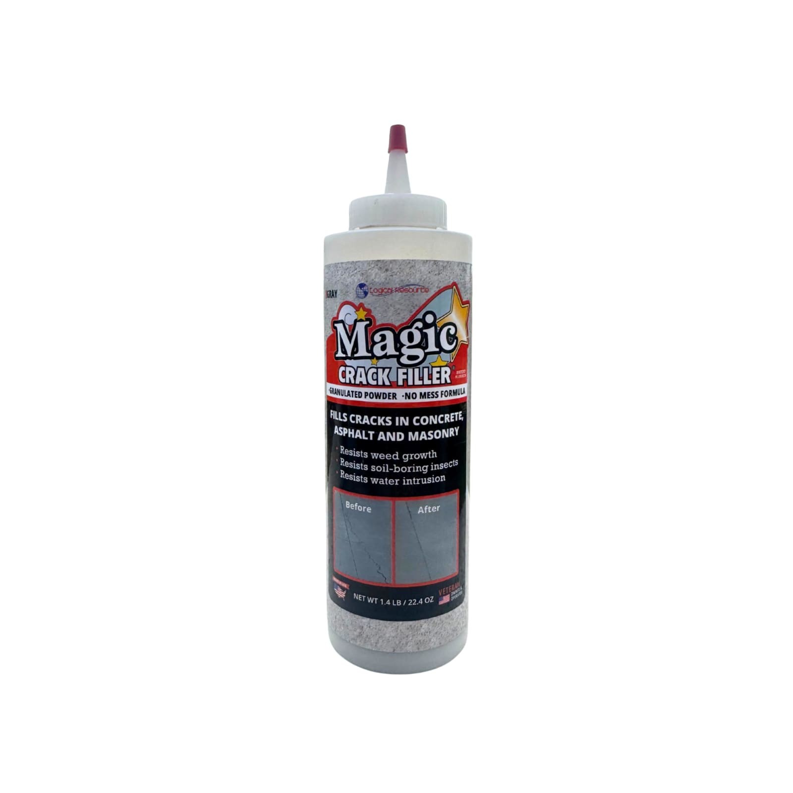 Magic Crack Filler Gray Concrete Crack Repair Sealant 22.4 oz Weather Resistant Magic Crack Filler Gray Concrete Crack Repair Sealant 22.4 oz Weather Resistant
