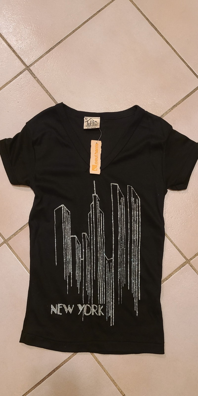 Vintage 1970s New York City Shirt Single Stitch NWT Paul Harris SZ M Womens