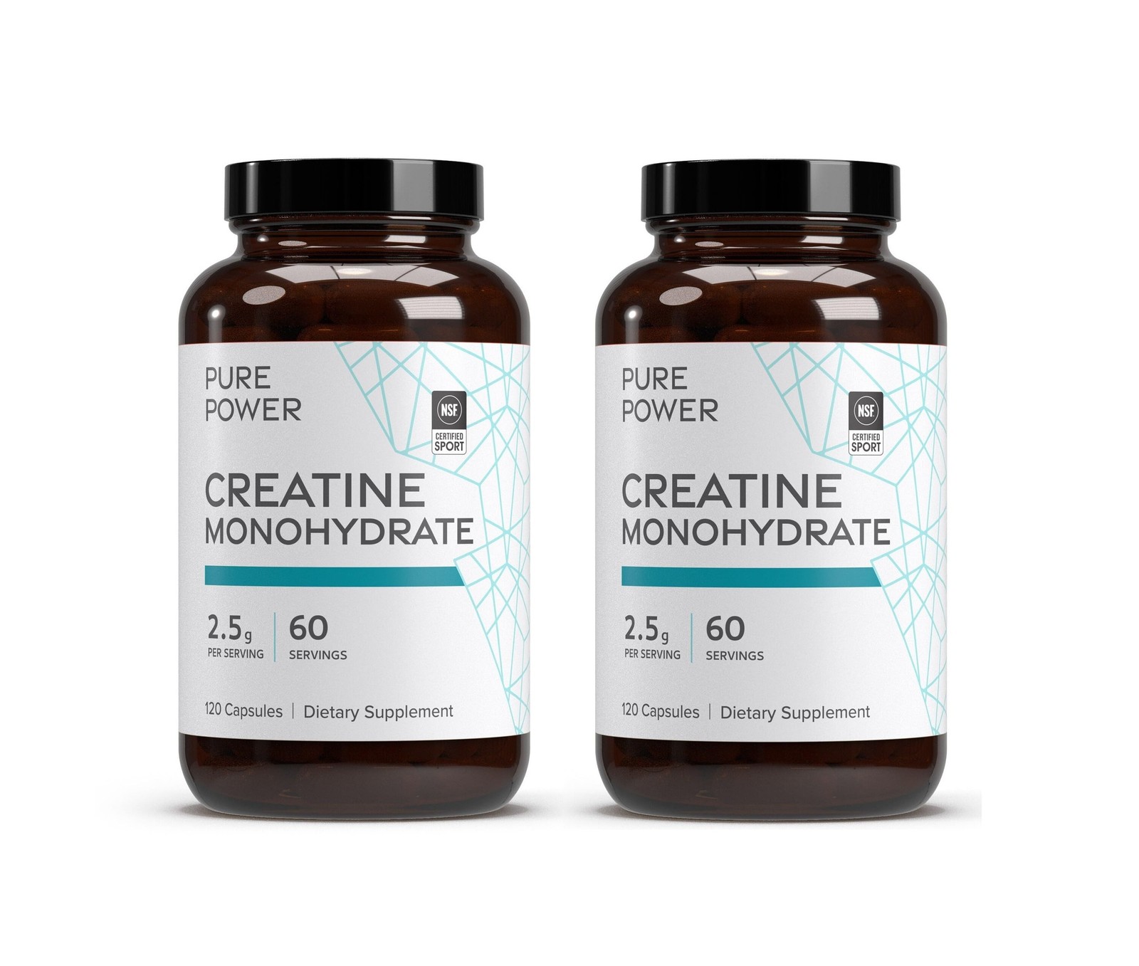 Dr. Mercola Pure Power Creatine Monohydrate, 120 Capsules, 2 Pack