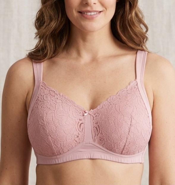 Rhonda Shear Lace Wire-Free Bra XLarge NWOT