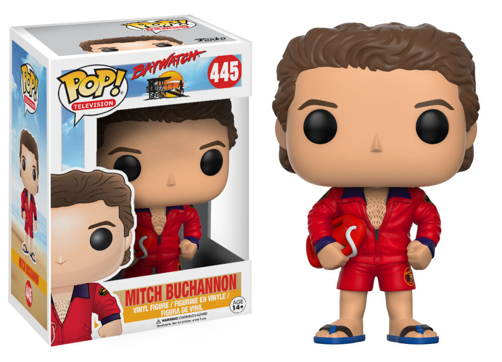 BAYWATCH☆Funko Pop Vinyl: Mitch Buchannon #445☆BRAND NEW◇David Hasselhoff◇Rare BAYWATCH☆Funko Pop Vinyl: Mitch Buchannon #445☆BRAND NEW◇David Hasselhoff◇Rare