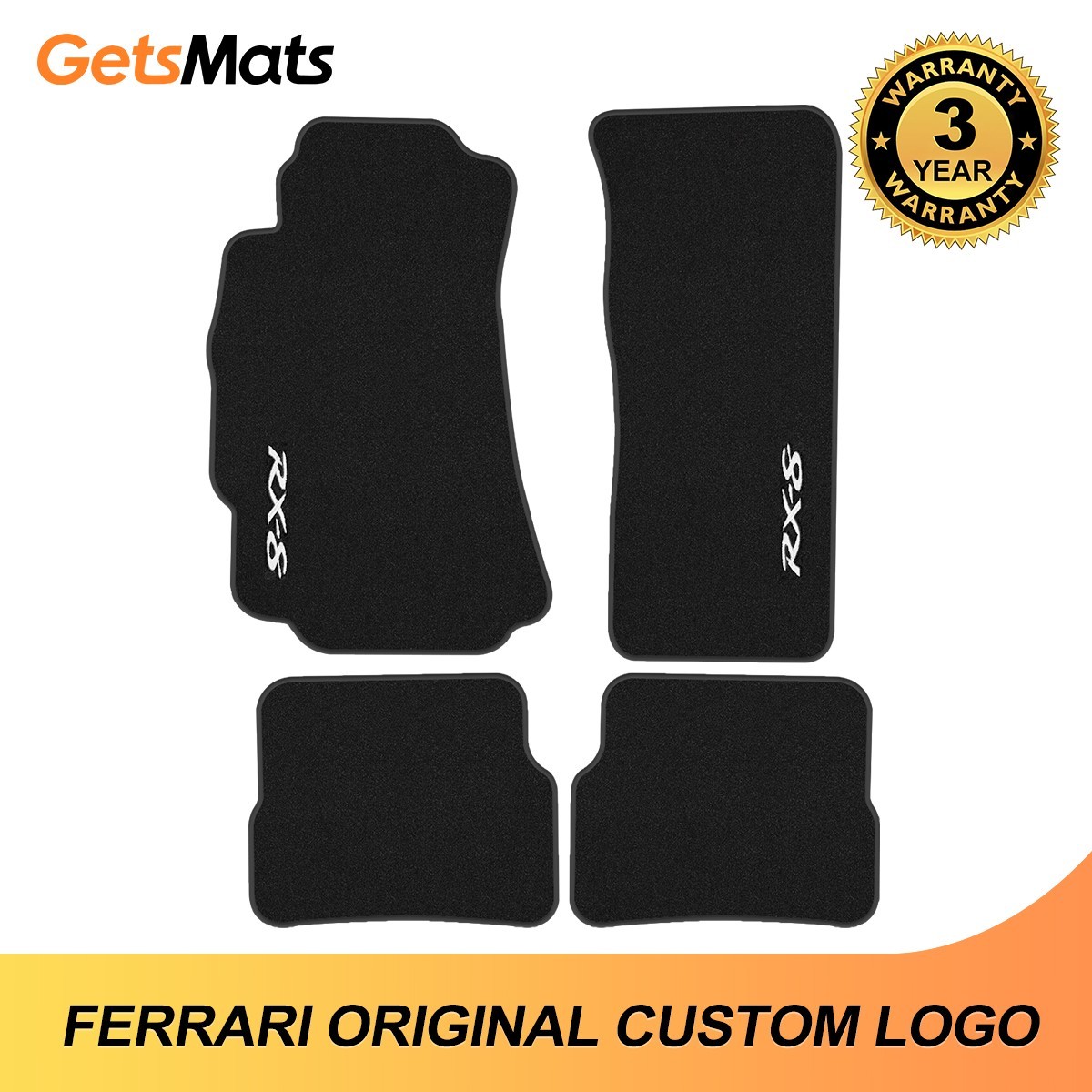 Fit Mazda RX-8  2004-2011 Quality Velour Carpet Car Floor Mats Liners
