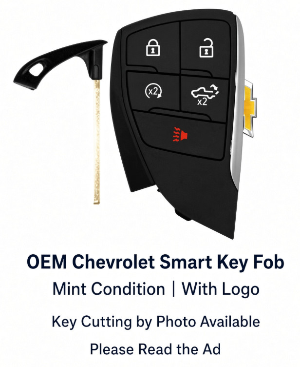 OEM Mint Chevrolet Silverado 2023-2025 Smart Key 13548437 YG0G21TB2
