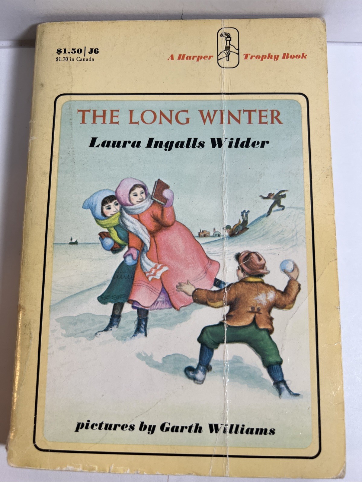 Vintage 1971 Book The Long Winter Laura Ingalls Wilder Paperback