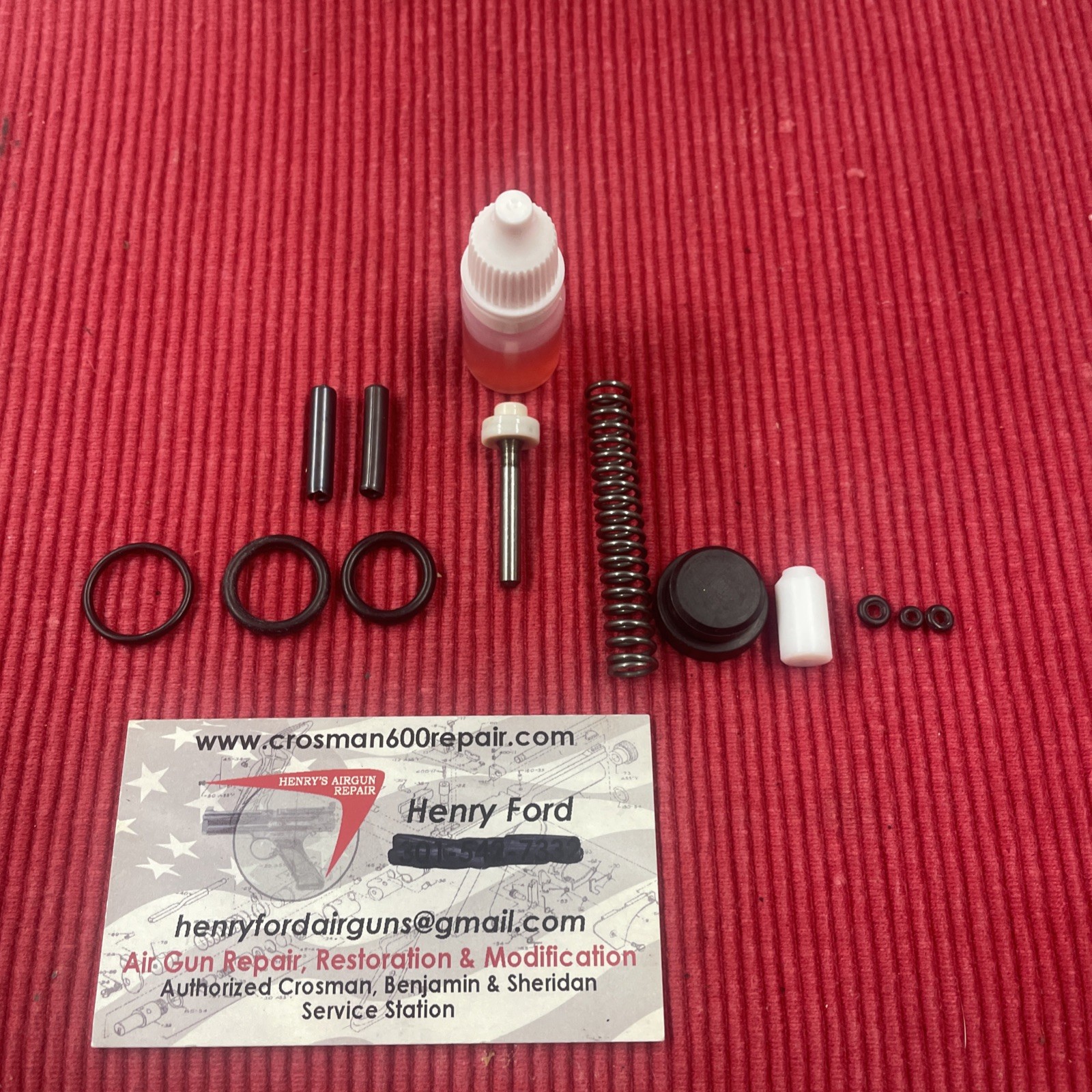 Complete Benjamin 392,397  C9/ Cb9  Seal Kit W/exhaust Valve, Spring /roll Pins