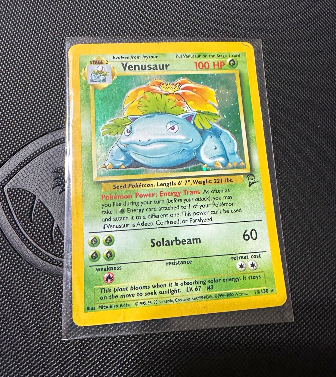 Pokemon TCG Venusaur 18/130 Base Set 2 Holo Rare Stage 2 100 HP WotC