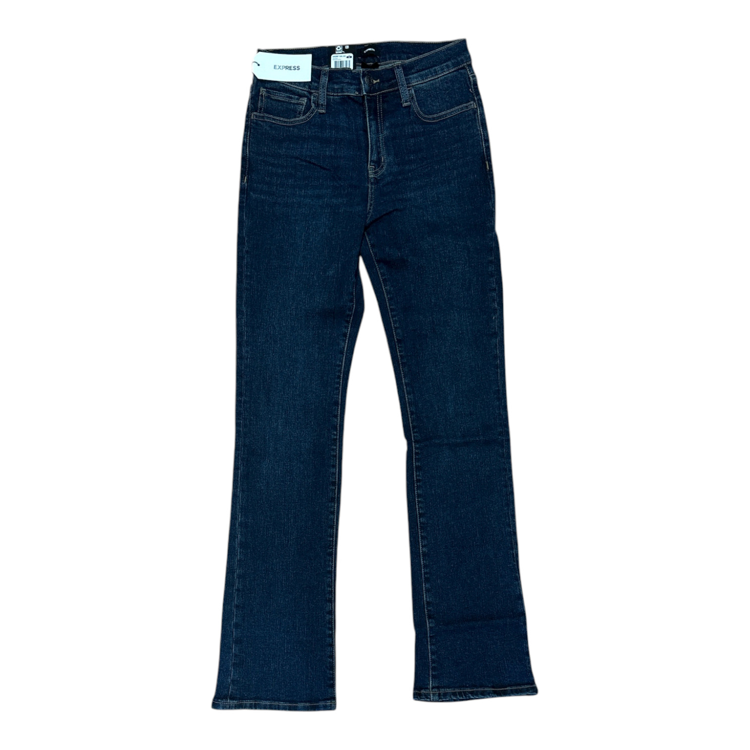 Express Women\'s Mid-Rise Comfy Stretch Bootcut 5 Pocket Jean (Medium Wash, 8) Express Women\'s Mid-Rise Comfy Stretch Bootcut 5 Pocket Jean (Medium Wash, 8)
