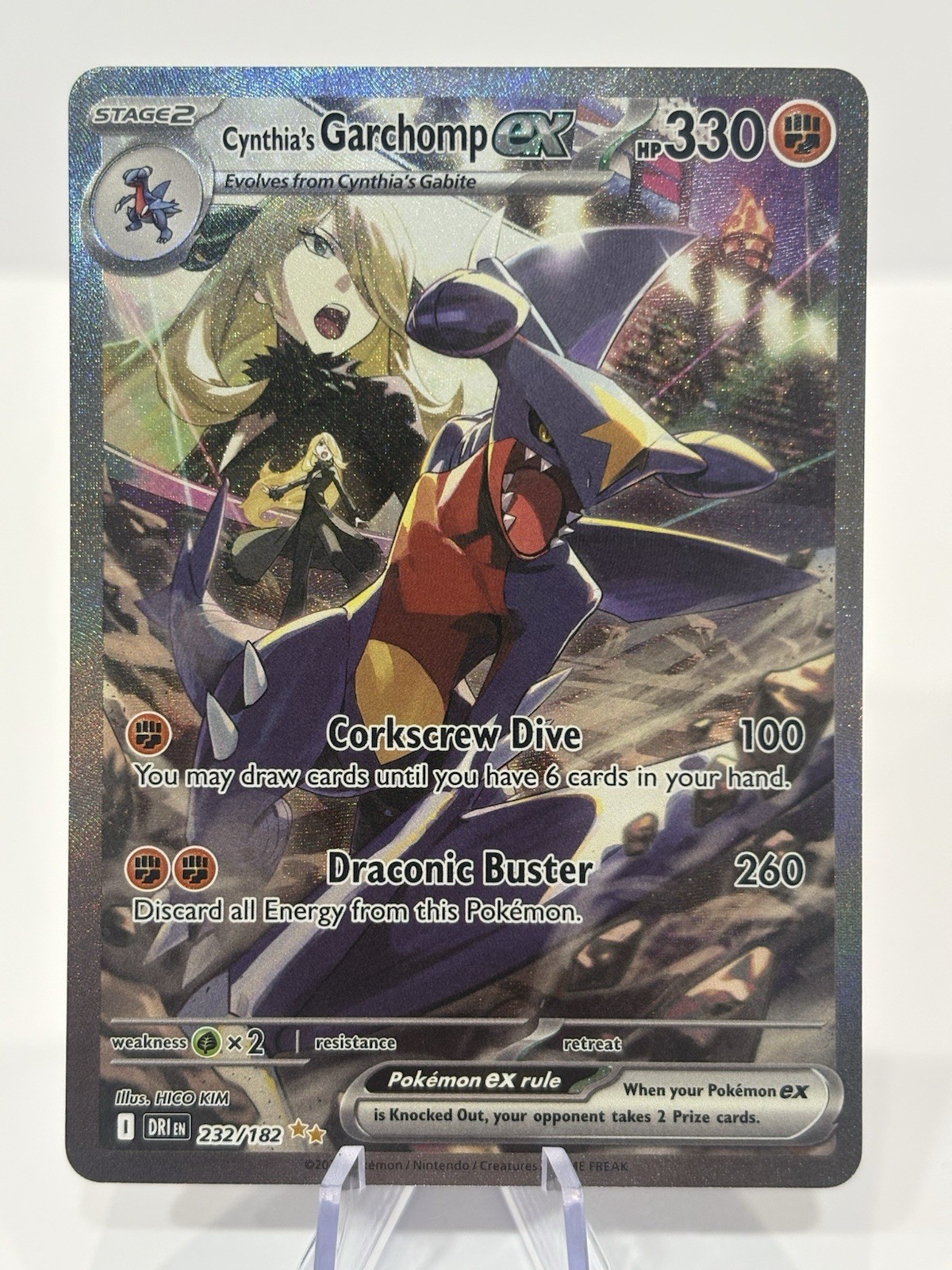 Cynthia\'s Garchomp ex SIR - 232/182 - SV10: Destined Rivals (DRI)
