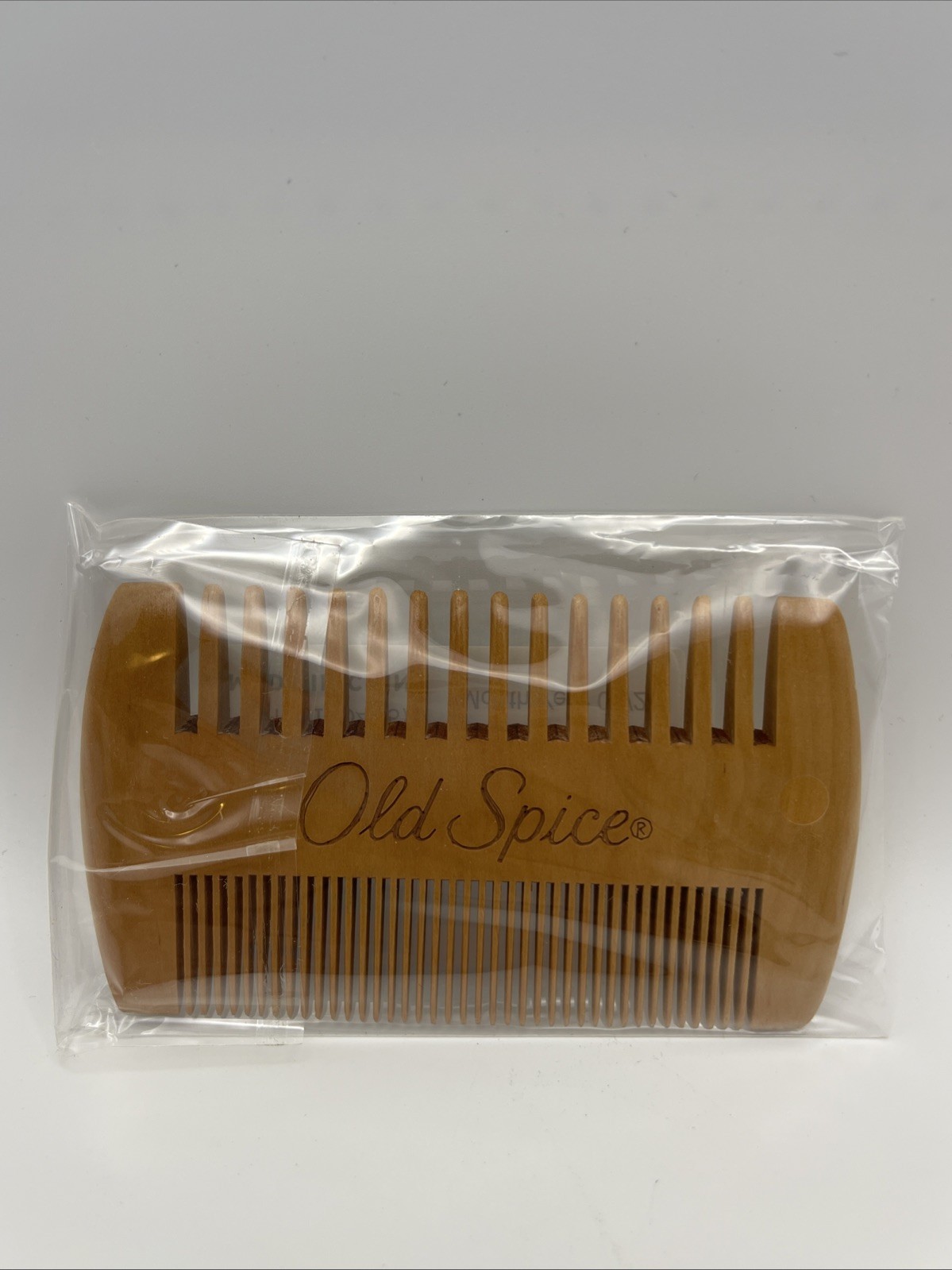 Old Spice Advertising Comb Wood Look Resin Polymer Hard Rubber IDEGY 3⅞\ Old Spice Advertising Comb Wood Look Resin Polymer Hard Rubber IDEGY 3⅞\