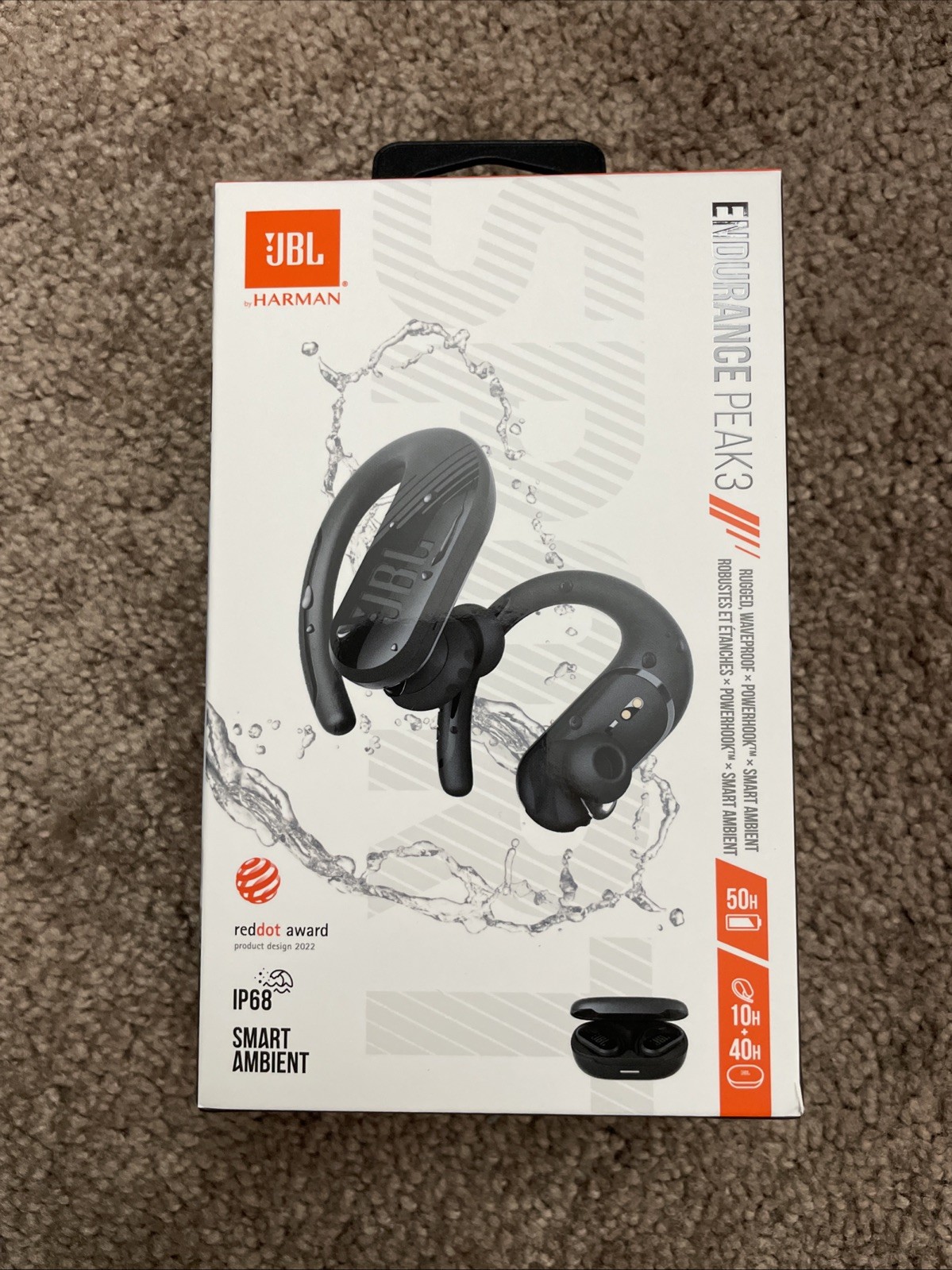 JBL Endurance Peak 3, Dust and water proof True Wireless active earbuds