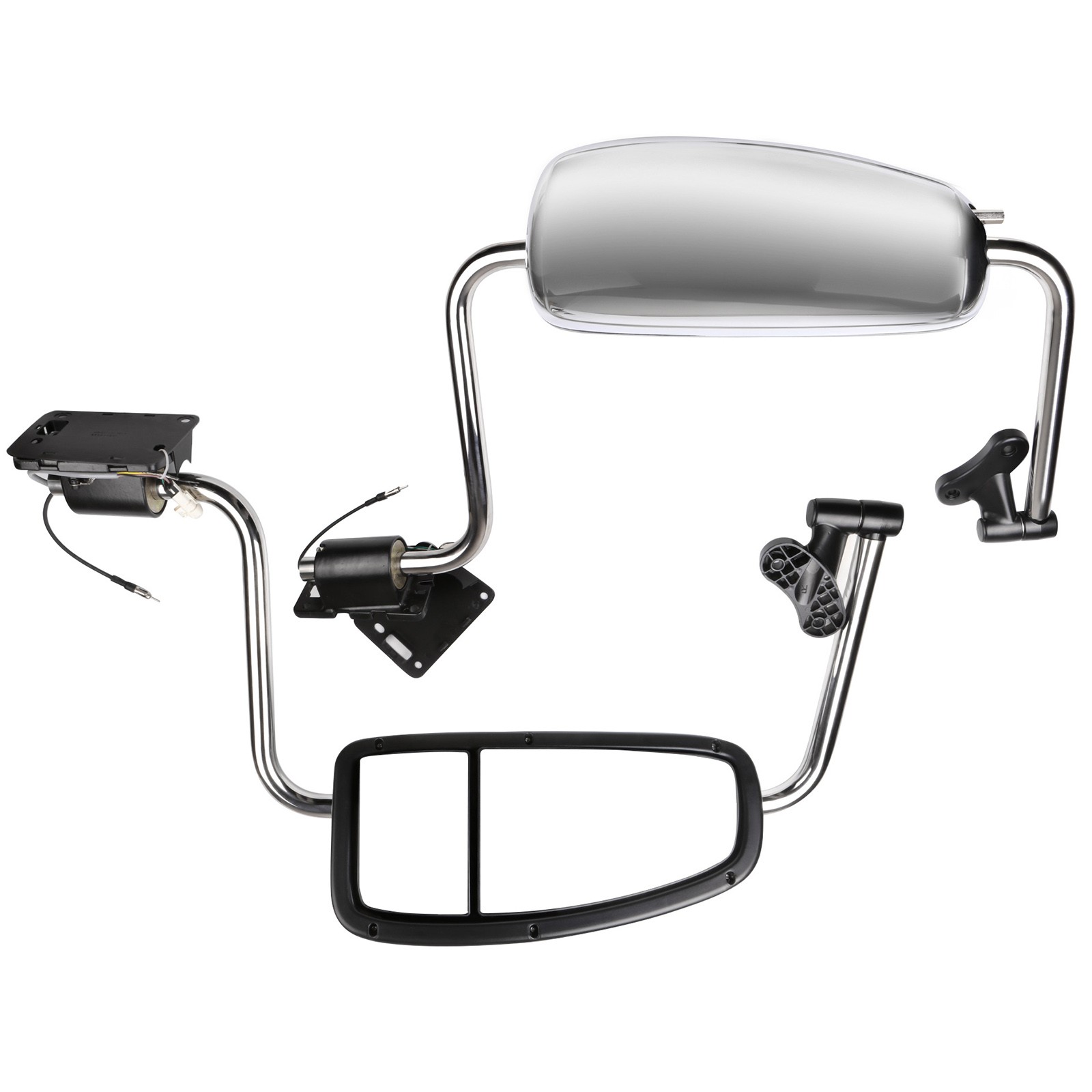 Pair Chrome Mirrors Complete For 97-10 International 9200 9400I 9900I 5900