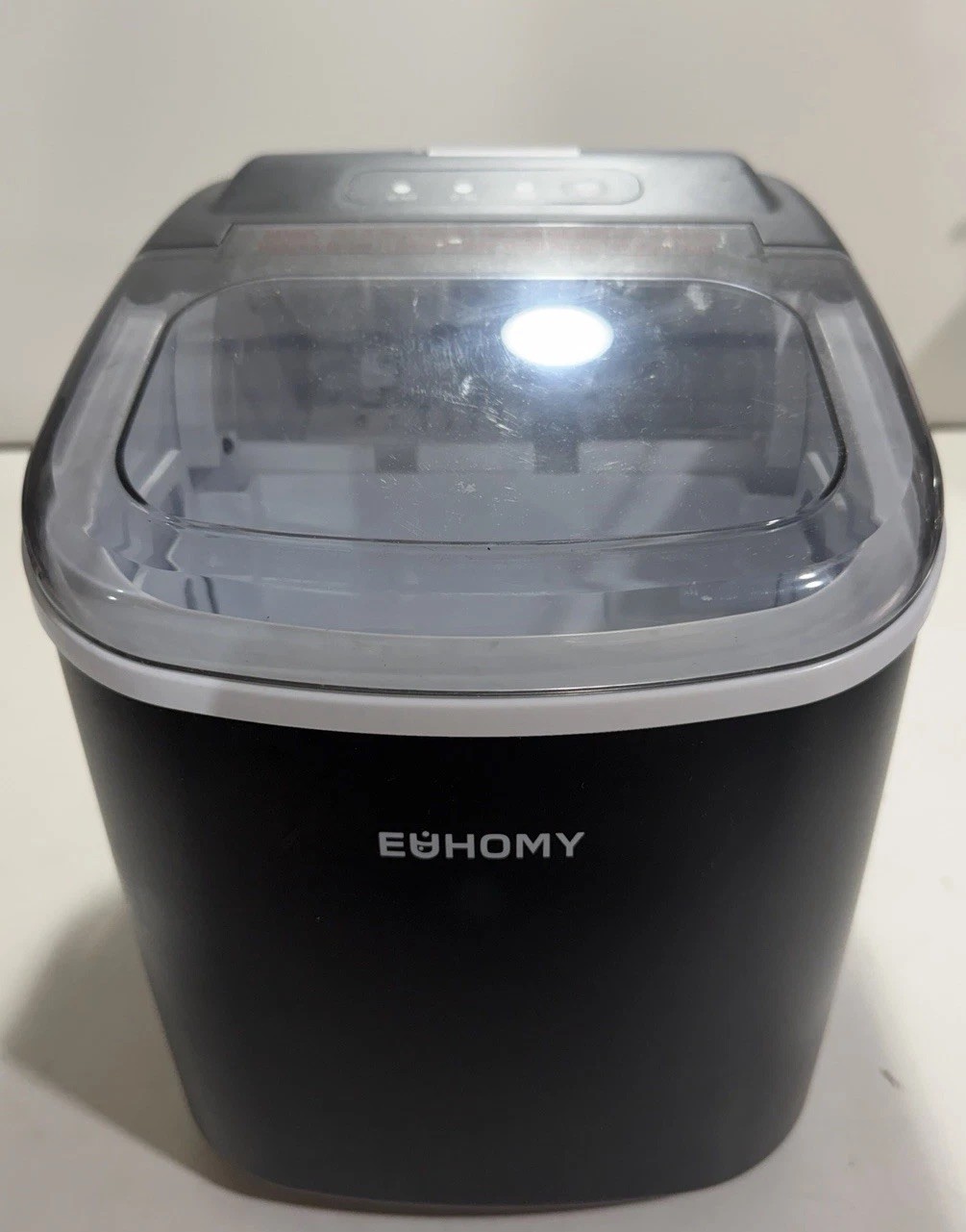 EUHOMY Countertop Ice Maker Machine with Handle IM-06D Bullet Ice 26lbs in 24Hrs