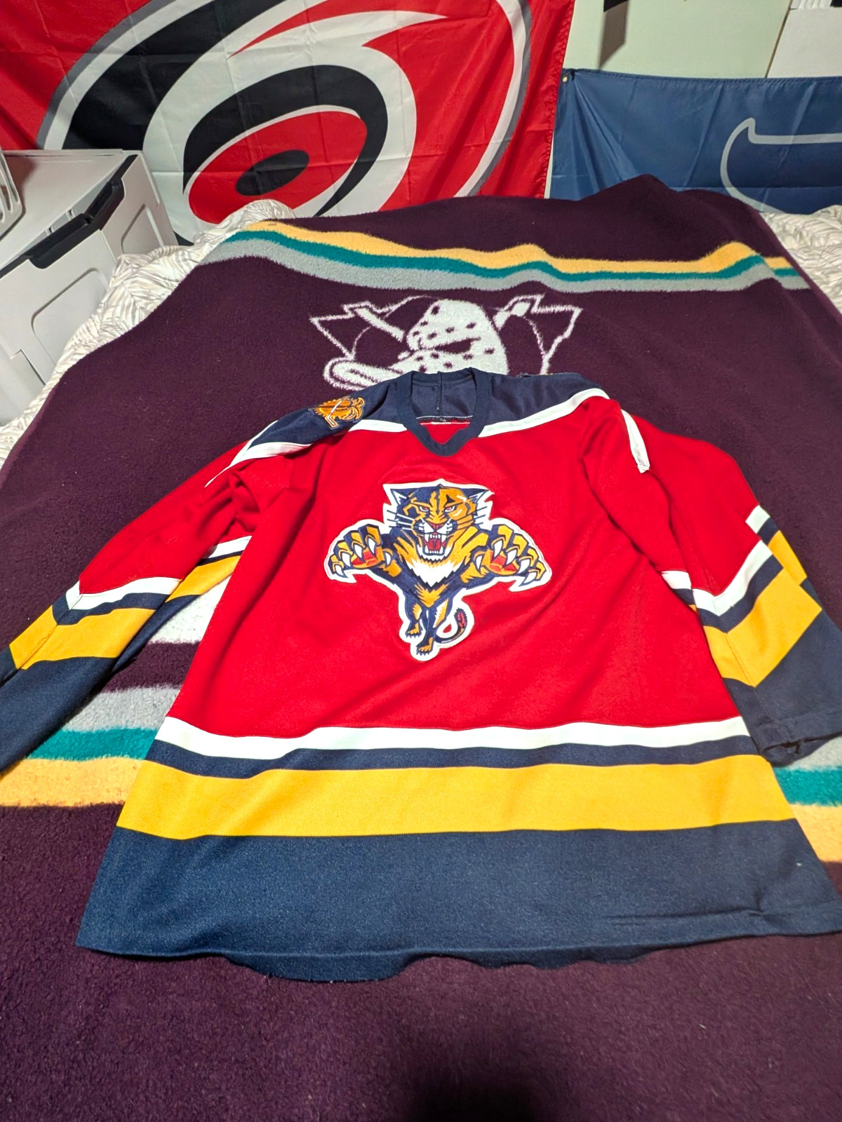 Vintage CCM NHL Florida Panthers Hockey Jersey Size Large Vintage CCM NHL Florida Panthers Hockey Jersey Size Large