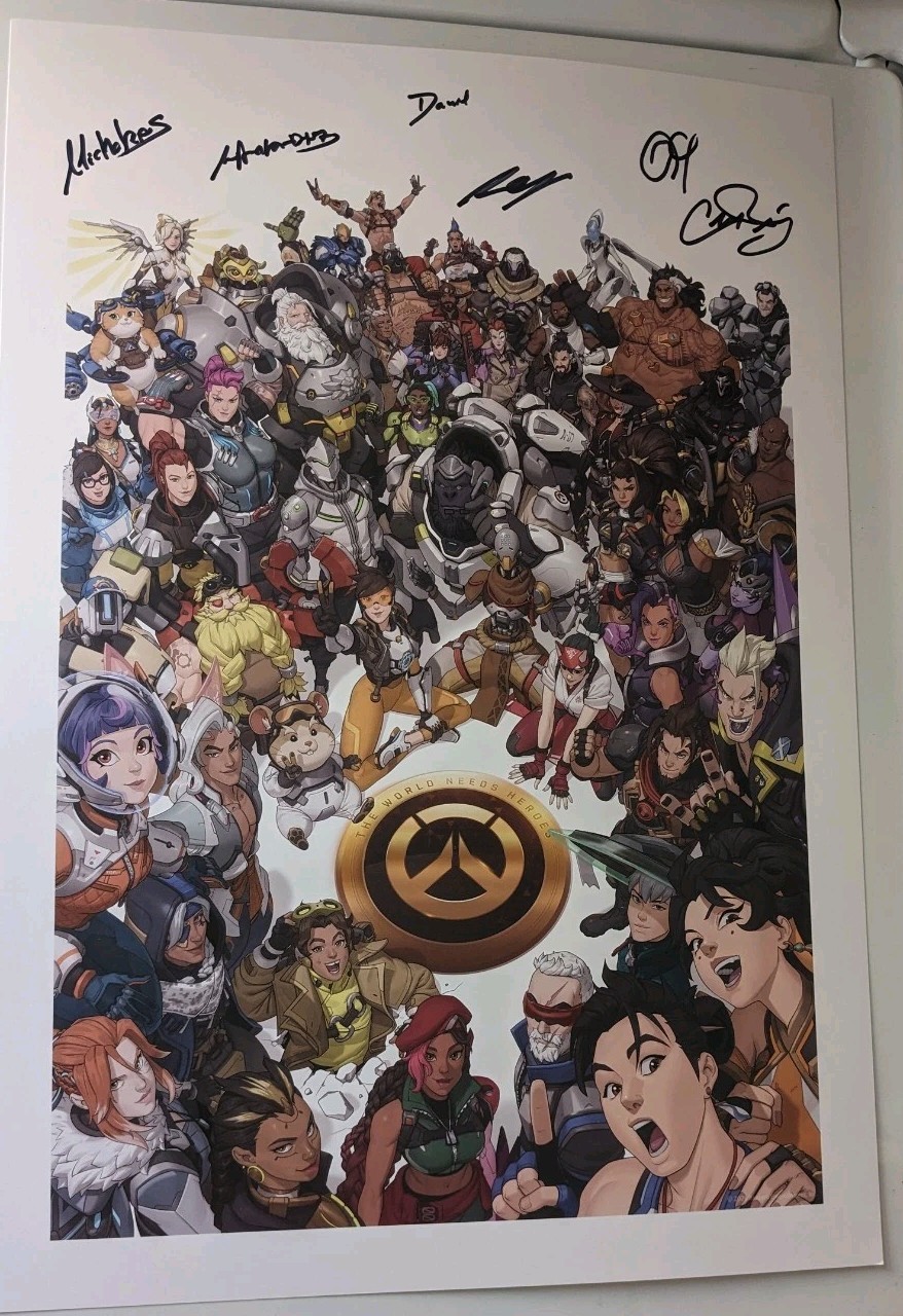 Blizzcon 2026 Overwatch Signed 10th Anniversary Poster 14x20 Blizzcon 2026 Overwatch Signed 10th Anniversary Poster 14x20