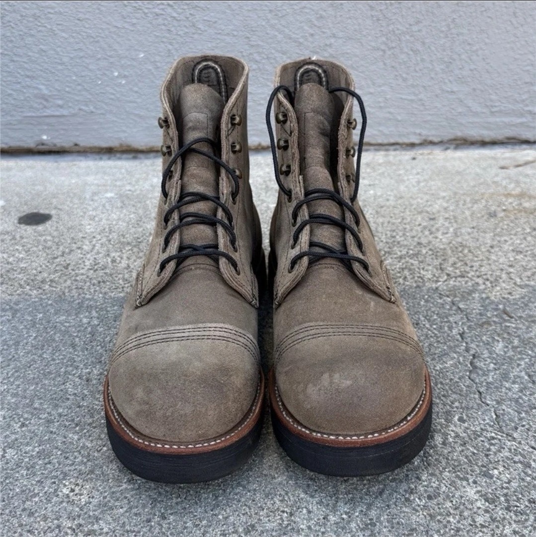Red Wing 8087 Iron Ranger Work Boots Slate Muleskinner Leather Mens US 12 D New Red Wing 8087 Iron Ranger Work Boots Slate Muleskinner Leather Mens US 12 D New