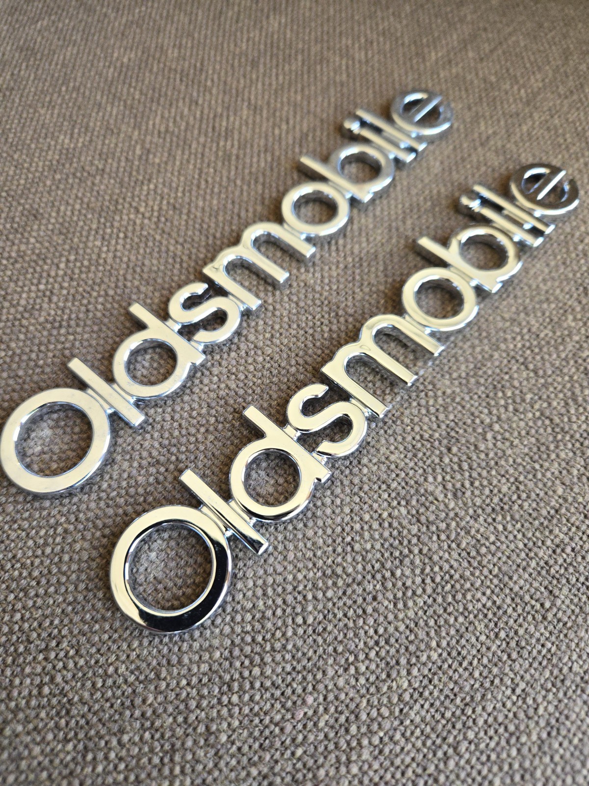 Pair 1981 - 1987 Oldsmobile Cutlass Trunk Lid Nameplate Emblem GM 16502255 OEM 