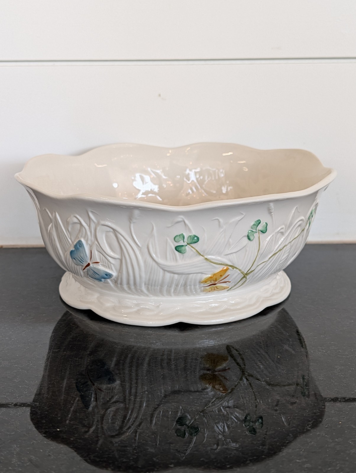 Belleek Irish Porcelain Summer Butterfly 8 1/2\