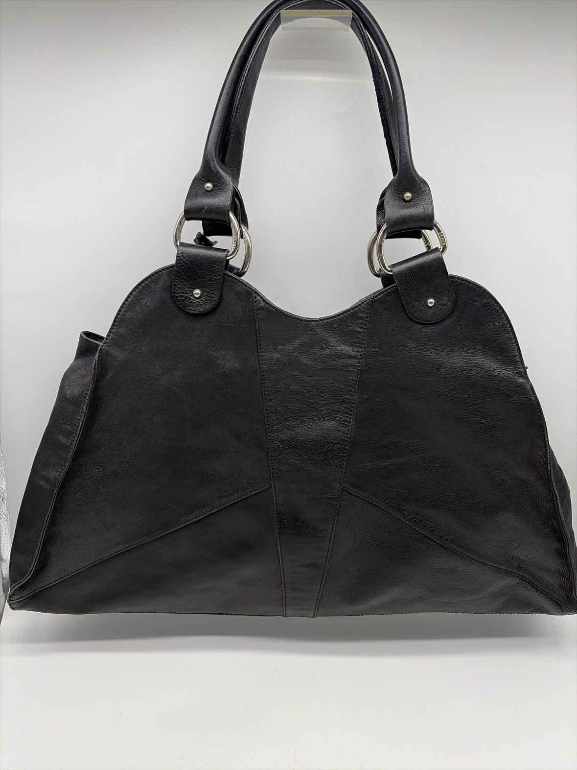Pre-Owned Fendi Black Diavolo Trapezio aka Devil Trapezio Shoulder Bag