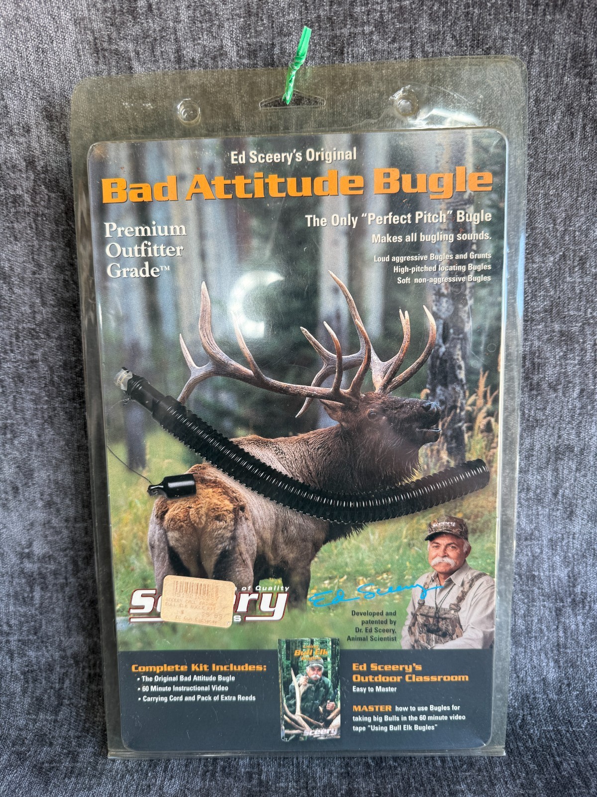 Ed Sceery Original Bad Attitude Bugle Elk Call Kit Extra Reeds NIB Ed Sceery Original Bad Attitude Bugle Elk Call Kit Extra Reeds NIB