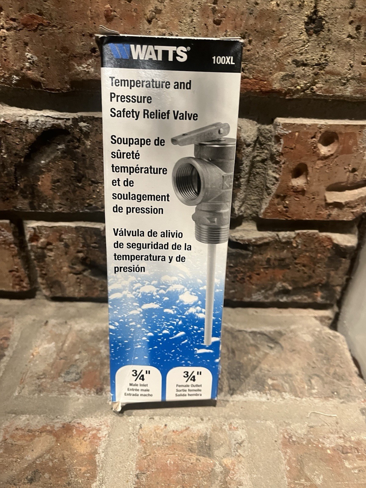 WATTS 100XL Temperature Pressure Relief Valve  3/4