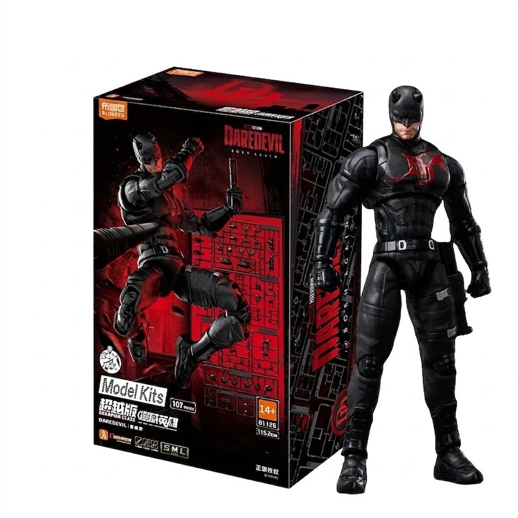BLOKEES Daredevil Born Again Champion Class 14 Poseable Model Kit Figure