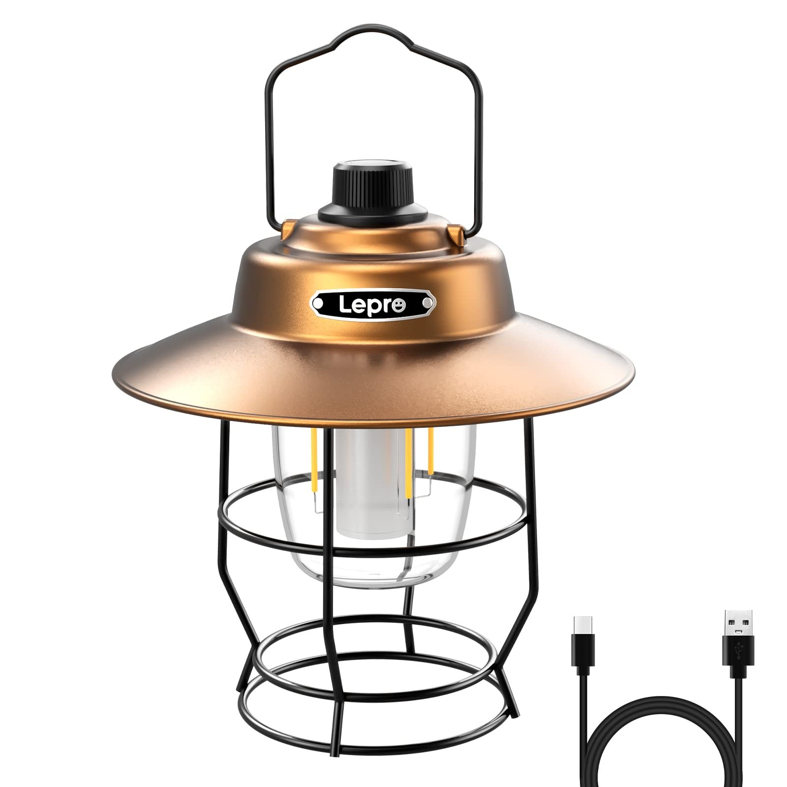 Lepro Vintage LED Rechargeable Camping Lantern