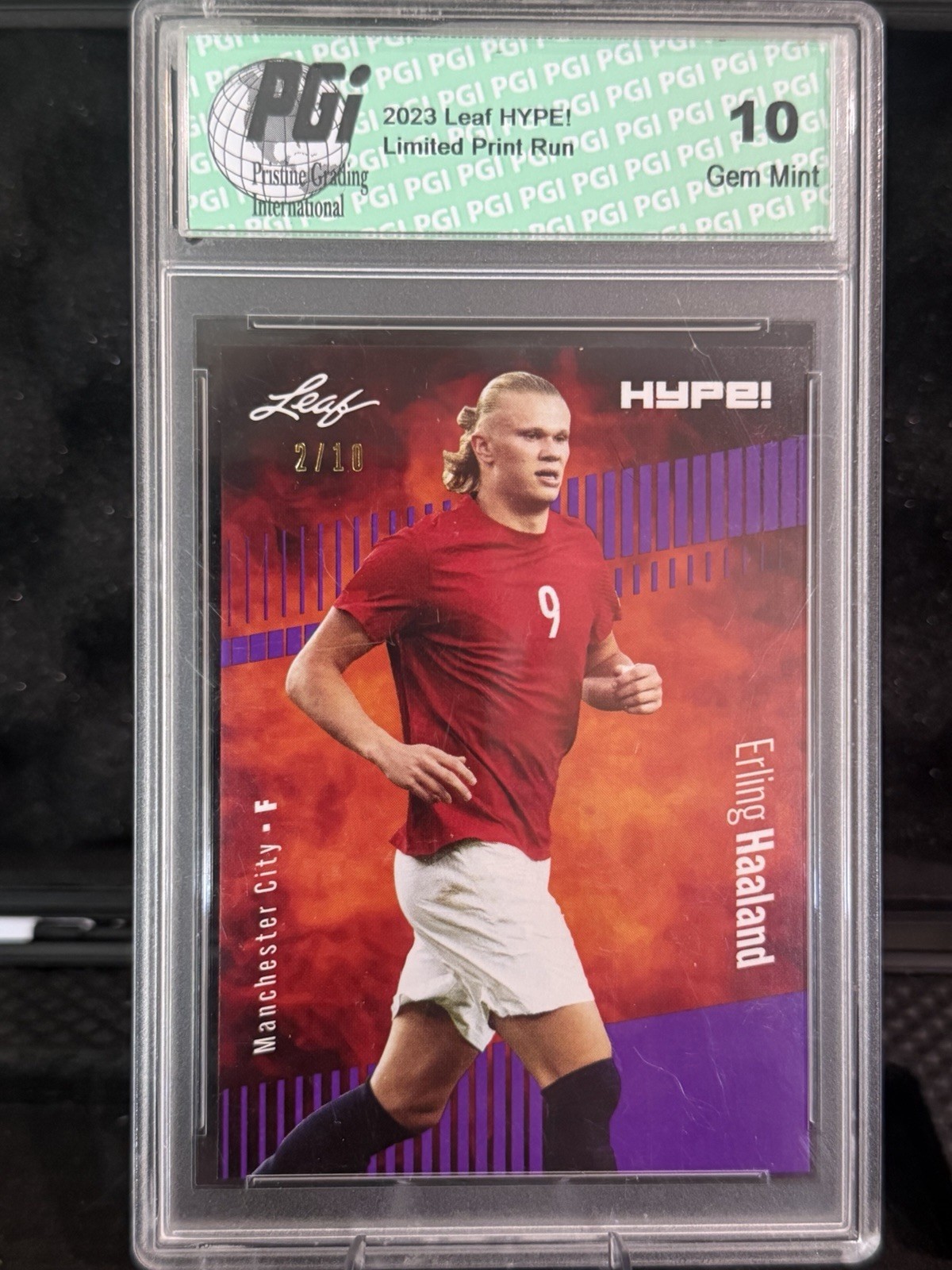 2023 Leaf HYPE Erling Haaland #118 Manchester City Premier League /10